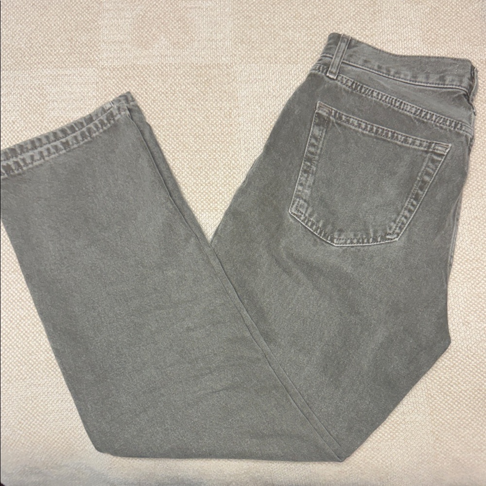 Zara Gray Women's Straight Leg Jeans